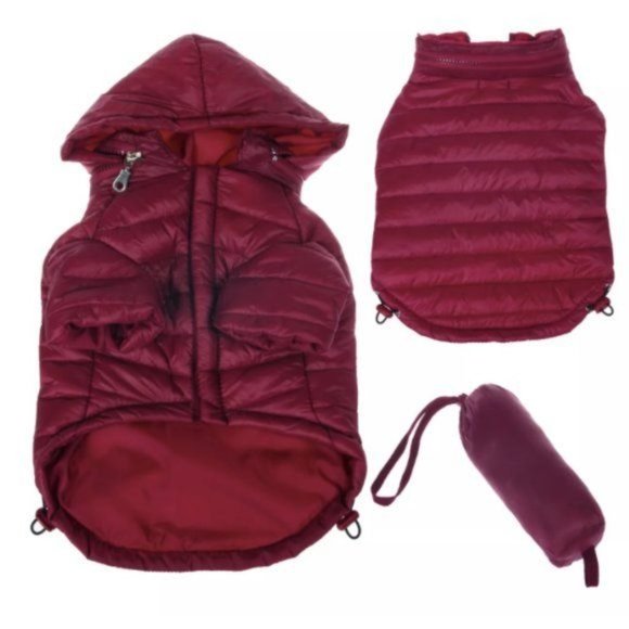 Pet Life Packable Light Weatherproof Coat Sz L 18-20" Sporty Avalanche - Picture 3 of 3